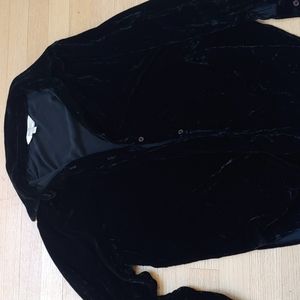 Vintage Henri Bendel black velvet blouse